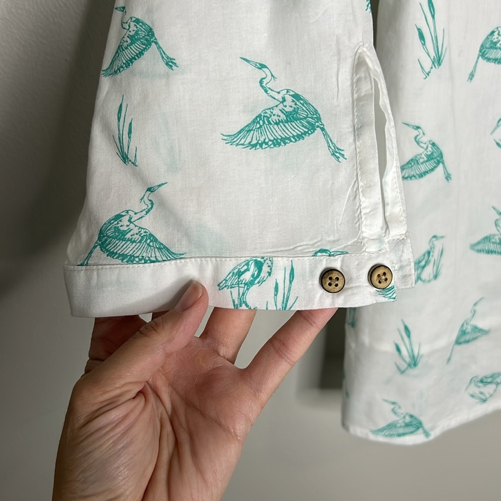 Mountain Warehouse Country to Coast 100% Cotton Crane Bird Print Top size 10 - Picture 4 of 15